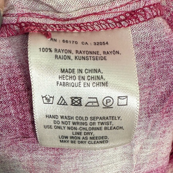 Anthropologie Mauve Red Plaid Billowy Cottagecore Blouse Top W-989 Size Large - Picture 8 of 9